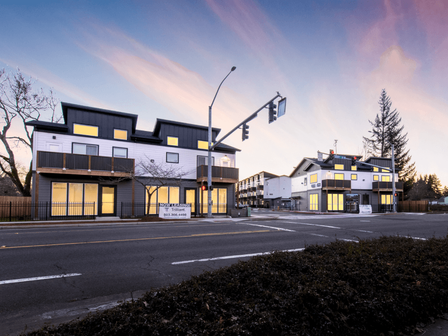 Verda Crossing apartments aerial view